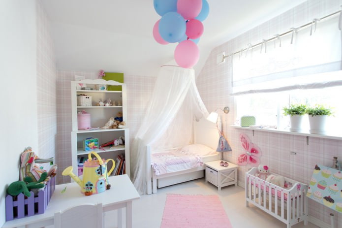 интерьер спальни для девочки 3-5 лет
