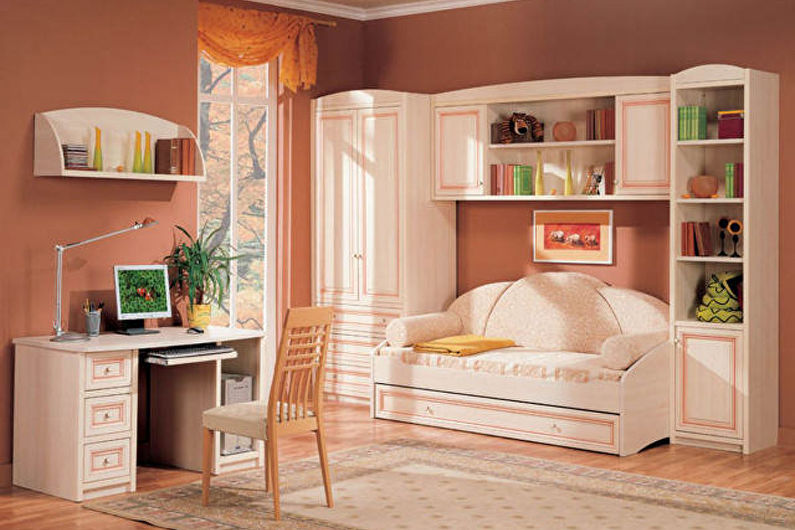Дизайн комнаты для девочки-подростка - фото