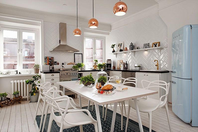 Кухня в скандинавском стиле - дизайн интерьера