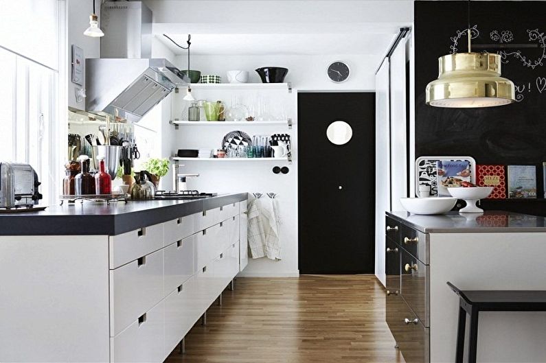 Дизайн интерьера кухни в стиле лофт - фото