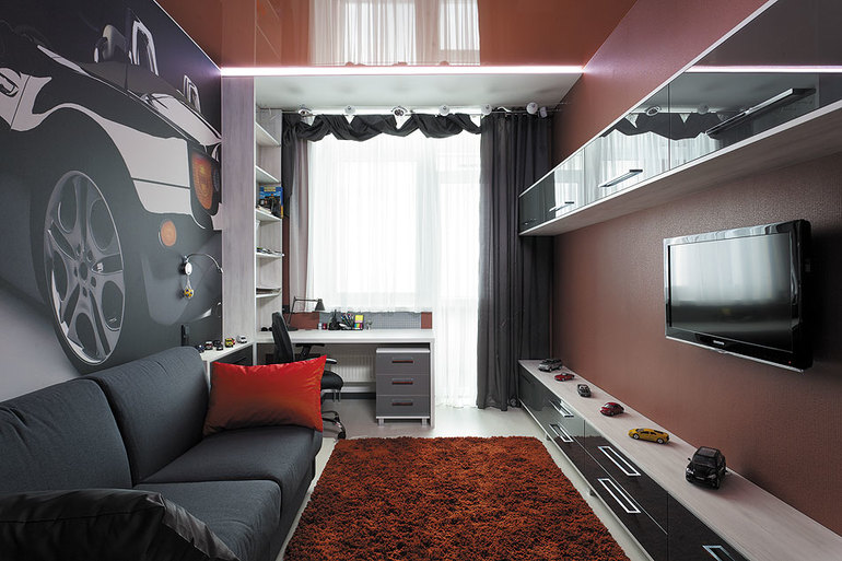 Дизайн комнаты для мальчика-подростка (180 фото): современные идеи интерьера