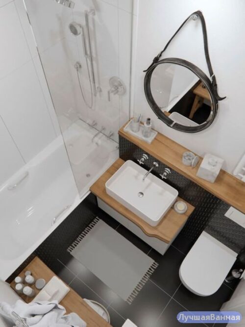 Дизайн ванной в хрущёвке: 200+ реальных фото, советы по ремонту