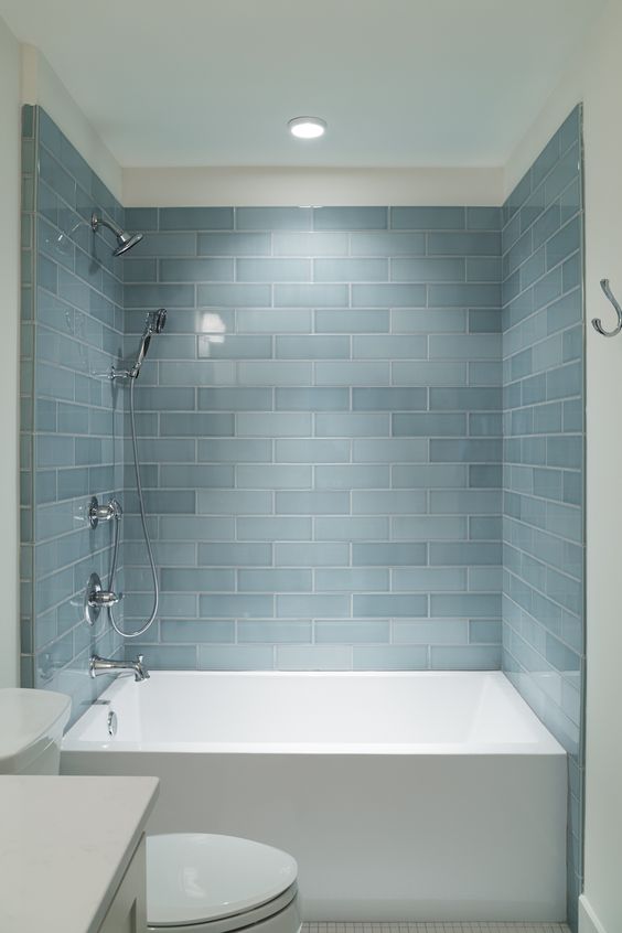 Дизайн синей ванной комнаты: (150 фото) примеры оформления