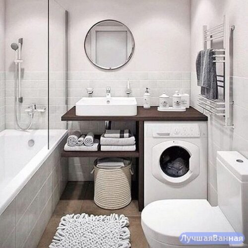 Дизайн ванной в хрущёвке: 200+ реальных фото, советы по ремонту