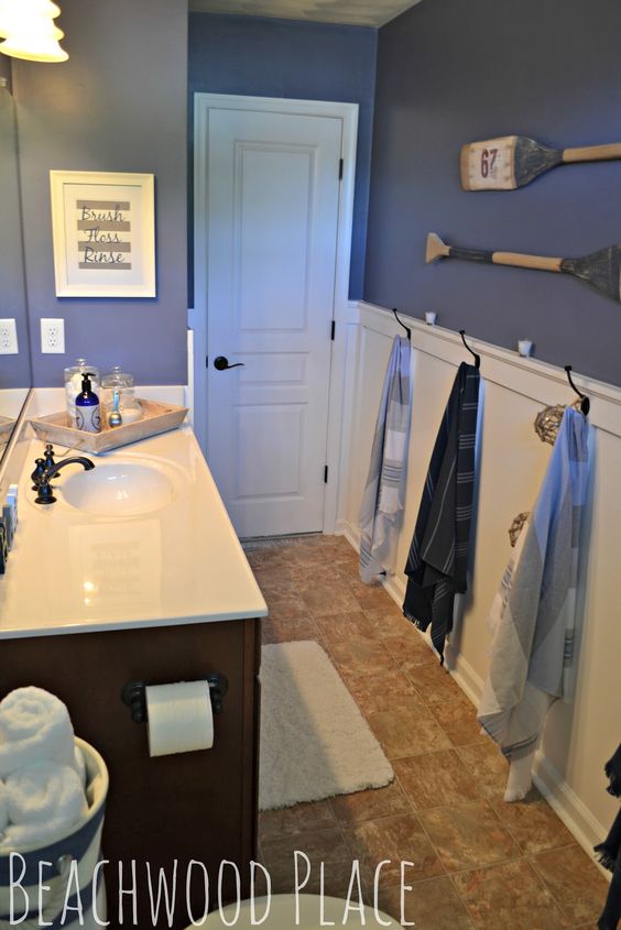 Дизайн синей ванной комнаты: (150 фото) примеры оформления