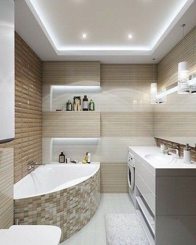Натяжной потолок в ванной: плюсы и минусы (+125 фото идеи)